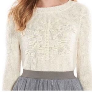 LC Lauren Conrad XS snowflake sweater